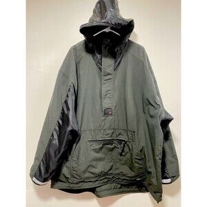 Structure Sport Rare Vintage 90s Anorak Windbreaker Jacket Green Black XL Nylon